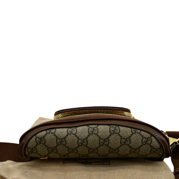 GUCCI Interlocking G Supreme Canvas Belt Bag Beige 682933