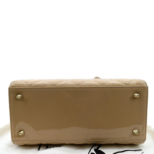 Christian Dior Medium Lady Dior Cannage Leather Bag - Bottom