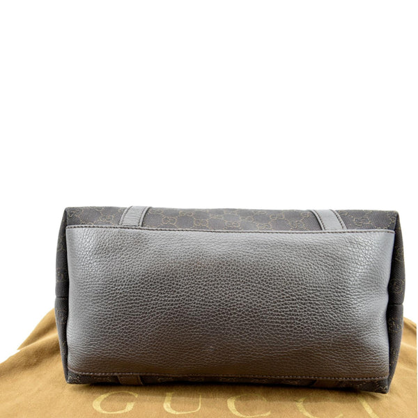 GUCCI Top Handle GG Canvas Tote Crossbody Bag Brown 341503