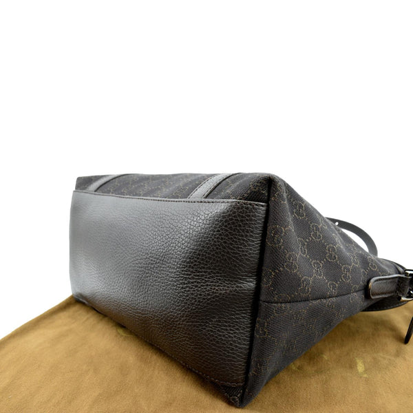 GUCCI Top Handle GG Canvas Tote Crossbody Bag Brown 341503