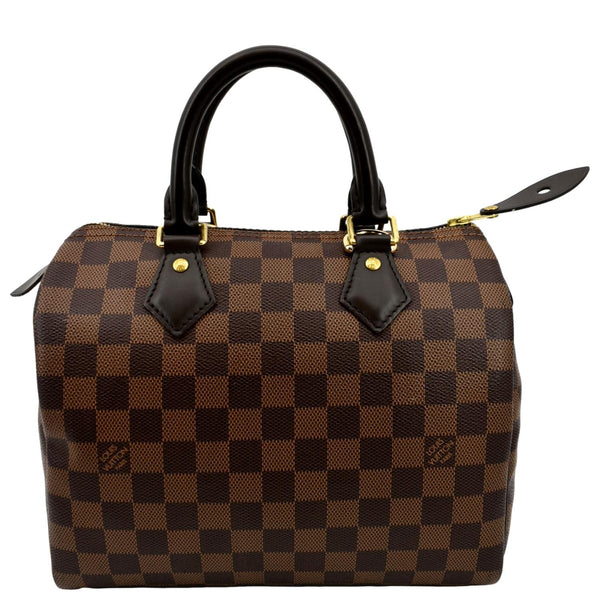 LOUIS VUITTON Speedy 25 Damier Ebene Satchel Bag Brown