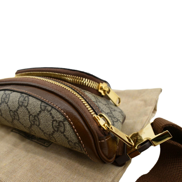 GUCCI Interlocking G Supreme Canvas Belt Bag Beige 682933