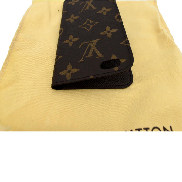 Louis Vuitton iPhone Monogram Canvas Phone Case Brown - Open Top