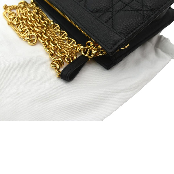 Christian Dior Caro Cannage Calfskin Zipped Pouch-DDH