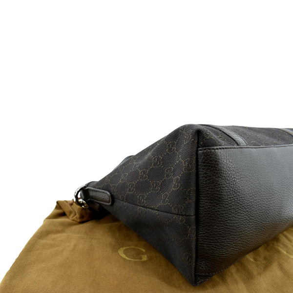 GUCCI Top Handle GG Canvas Tote Crossbody Bag Brown 341503