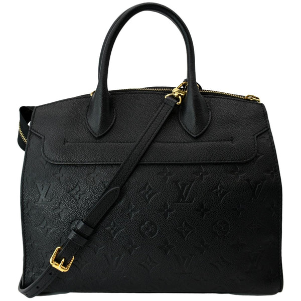 LOUIS VUITTON Pont Neuf MM Monogram Empreinte Leather Shoulder Bag Black