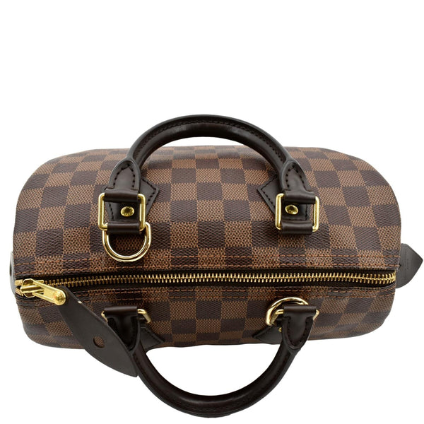 LOUIS VUITTON Speedy 25 Damier Ebene Satchel Bag Brown