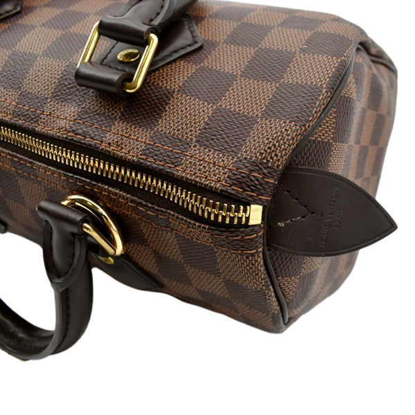 LOUIS VUITTON Speedy 25 Damier Ebene Satchel Bag Brown