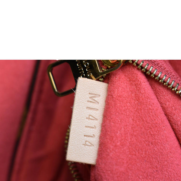 LOUIS VUITTON Pallas Chain Monogram Canvas Crossbody Bag Brown