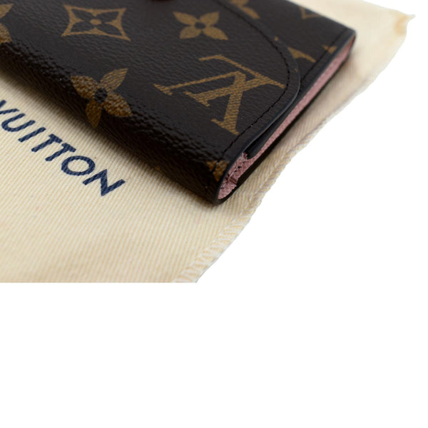 LOUIS VUITTON Rosalie Monogram Canvas Coin Wallet Rose Ballerine