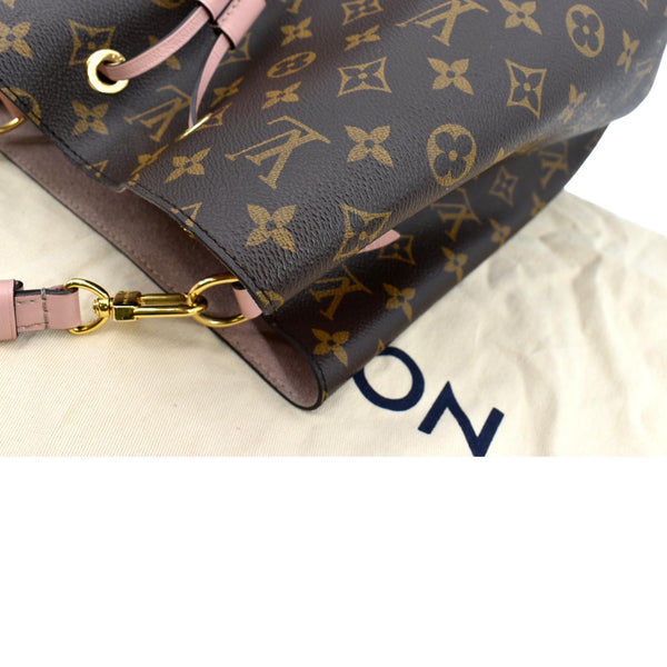 LOUIS VUITTON Neonoe MM Monogram Canvas Shoulder Bag Pink