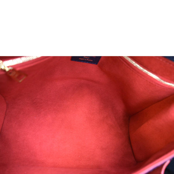 LOUIS VUITTON Vavin PM Monogram Empreinte Leather Shoulder Bag Navy Blue