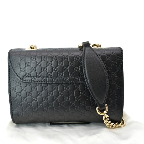GUCCI Emily Mini Micro GG Leather Shoulder Bag Black 449636