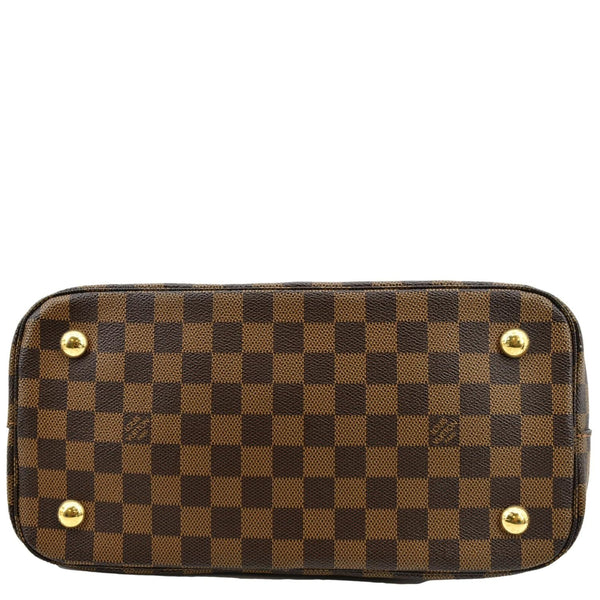 Louis Vuitton Belmont Damier Ebene Shoulder Bag Brown - Bottom