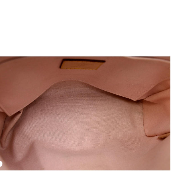 LOUIS VUITTON Croisette Damier Azur Satchel Crossbody Bag White