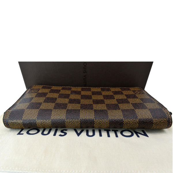 LOUIS VUITTON Zippy Long Damier Ebene Wallet Brown