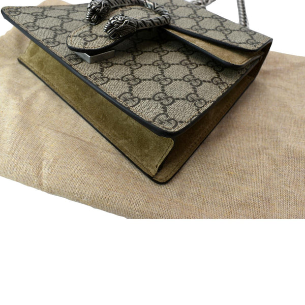 GUCCI Dionysus Mini GG Supreme Canvas Crossbody Bag Beige 421970