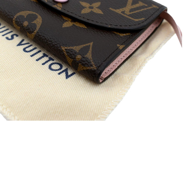 LOUIS VUITTON Rosalie Monogram Canvas Coin Wallet Rose Ballerine