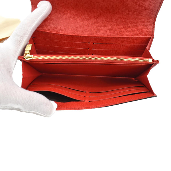 LOUIS VUITTON Sarah Monogram Canvas Wallet Brown