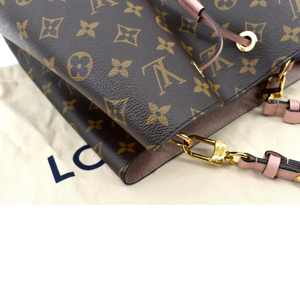 LOUIS VUITTON Neonoe MM Monogram Canvas Shoulder Bag Pink