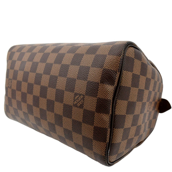 LOUIS VUITTON Speedy 25 Damier Ebene Satchel Bag Brown
