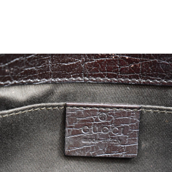 GUCCI Horsebit GG Canvas Clutch Bag Beige 114923