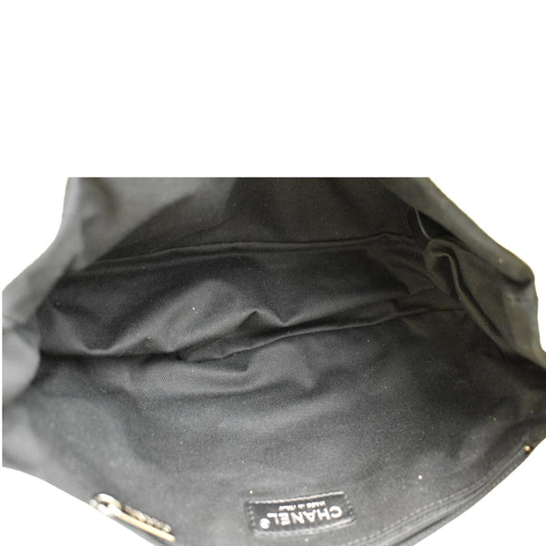 Chanel Rope Handle Flap Chevre Leather Shoulder Bag White