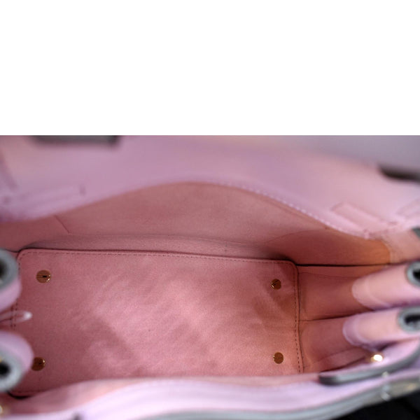 MCM Milla Leather Crossbody Bag Silver