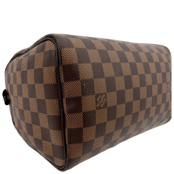 LOUIS VUITTON Speedy 25 Damier Ebene Satchel Bag Brown