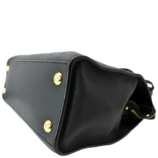 LOUIS VUITTON Pont Neuf MM Monogram Empreinte Leather Shoulder Bag Black