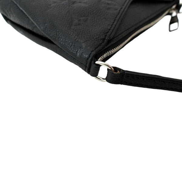 LOUIS VUITTON Pallas Monogram Empreinte Clutch Crossbody Bag Black