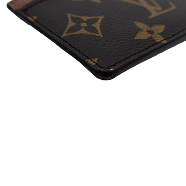 LOUIS VUITTON Card Holder Monogram Canvas Brown