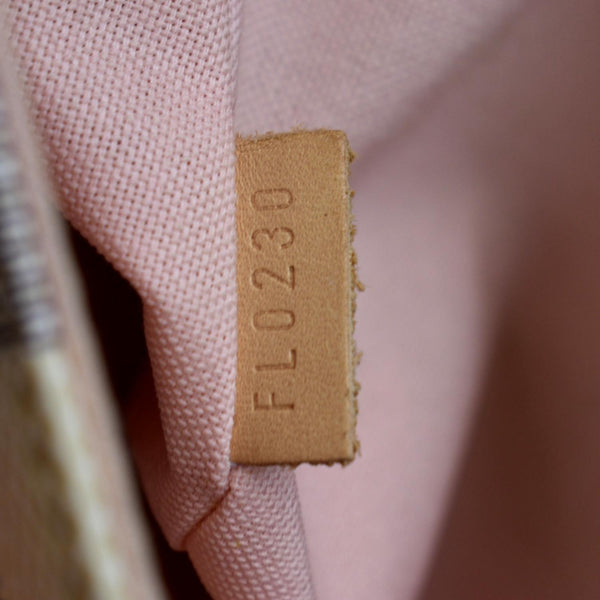 LOUIS VUITTON Croisette Damier Azur Satchel Crossbody Bag White