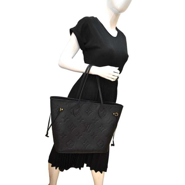 Louis Vuitton Neverfull MM Monogram Empreinte Tote Bag - Full View