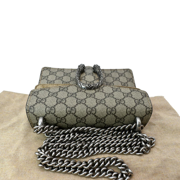 GUCCI Dionysus Mini GG Supreme Canvas Crossbody Bag Beige 421970
