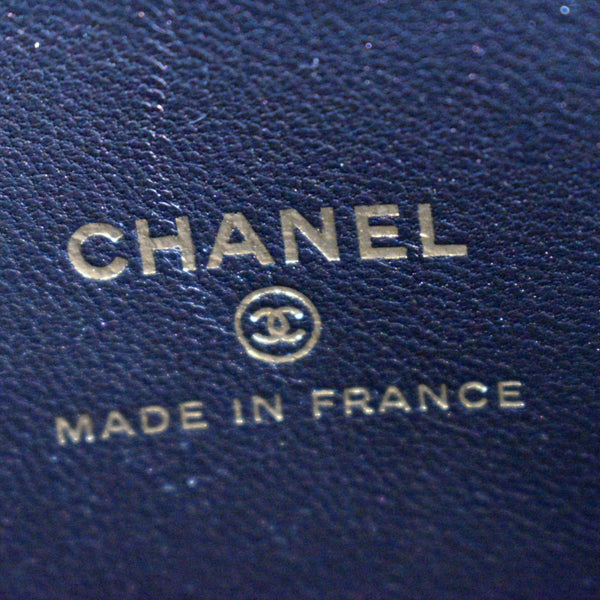 CHANEL Vanity Case Quilted Leather Crossbody Bag Maroon