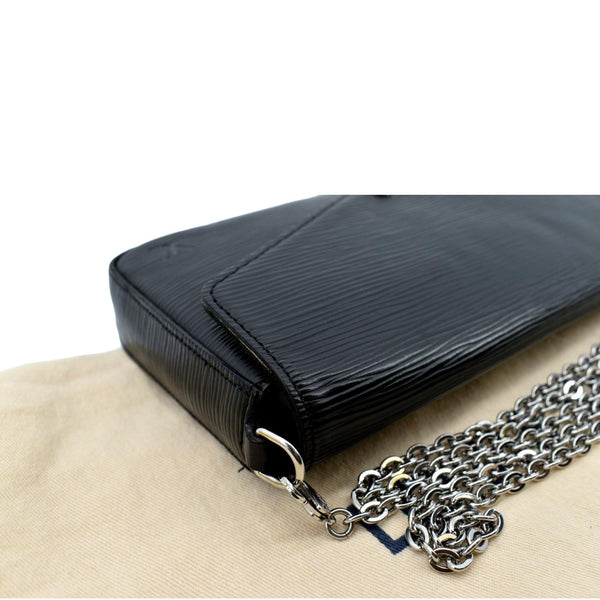 LOUIS VUITTON Felicie Pochette Epi Crossbody Bag Black