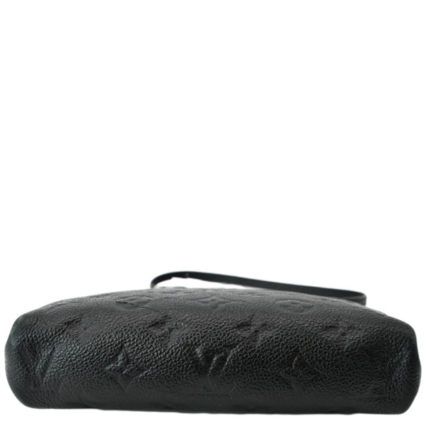 LOUIS VUITTON Pallas Monogram Empreinte Clutch Crossbody Bag Black