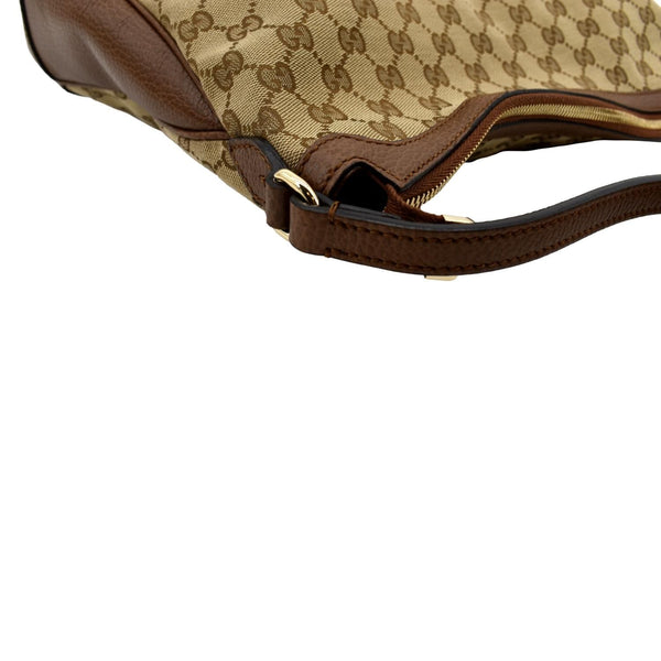 GUCCI Large Bree GG Canvas Hobo Bag Brown 449244