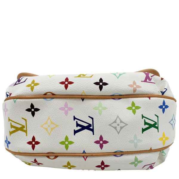 LOUIS VUITTON Patti White Monogram Shoulder Bag Multicolor