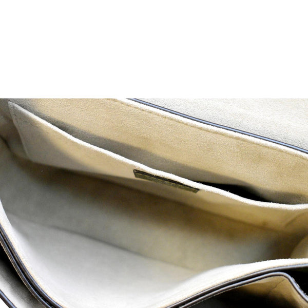 LOUIS VUITTON Very Calfskin Leather Saddle Shoulder Bag Khaki Green