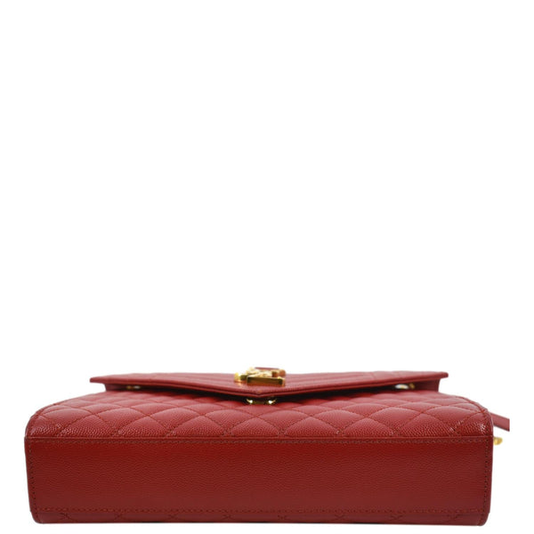 Yves Saint Laurent Envelope Flap Leather Shoulder Bag - Bottom