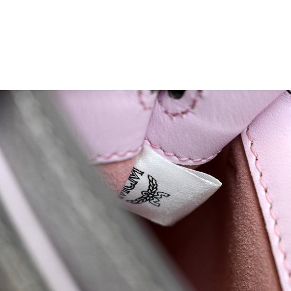 MCM Milla Leather Crossbody Bag Silver