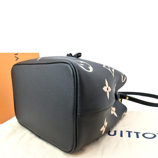 LOUIS VUITTON NeoNoe MM Bicolor Monogram Empreinte Shoulder Bag Black