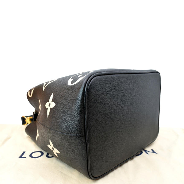 LOUIS VUITTON NeoNoe MM Bicolor Monogram Empreinte Shoulder Bag Black