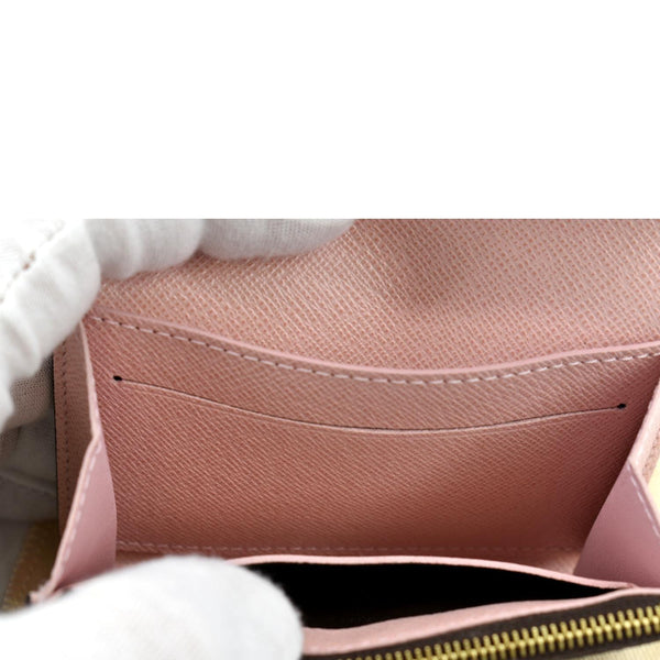 LOUIS VUITTON Rosalie Monogram Canvas Coin Wallet Rose Ballerine