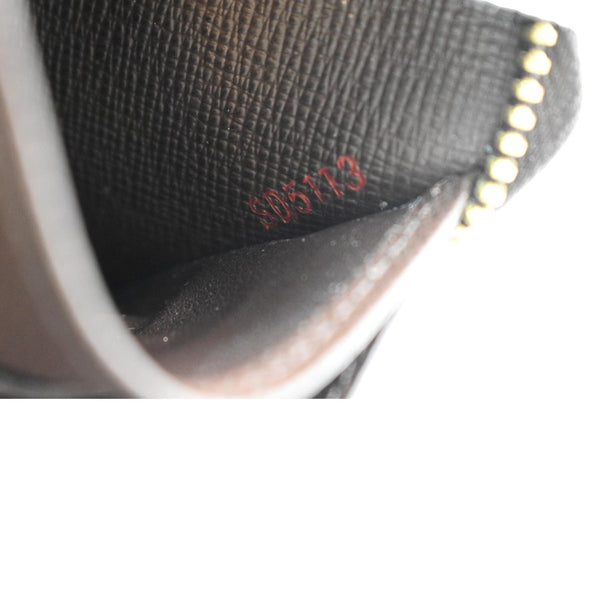 LOUIS VUITTON Zippy Long Damier Ebene Wallet Brown