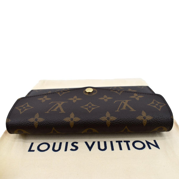 LOUIS VUITTON Sarah Monogram Canvas Wallet Brown