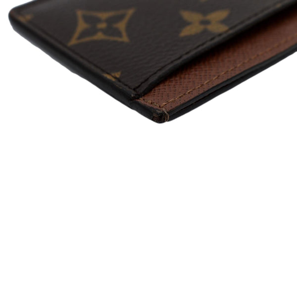 LOUIS VUITTON Card Holder Monogram Canvas Brown