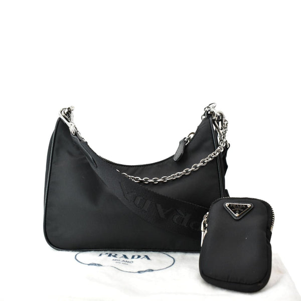 PRADA Re-Edition 2005 Nylon Shoulder Bag Black